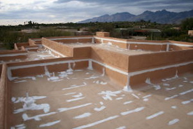 Roofing project during renovation