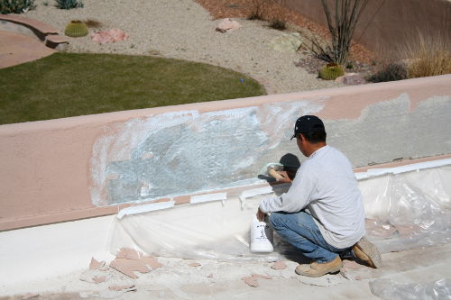 Roofing and stucco process in Tucson, Arizona